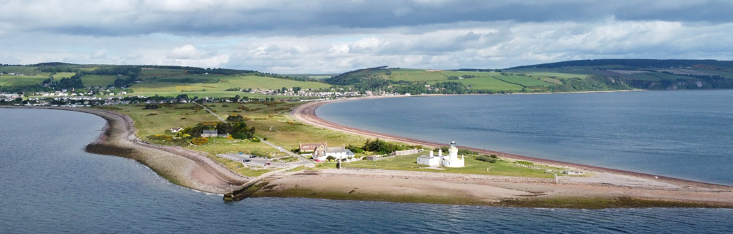 Aerial view of Chanonry Point