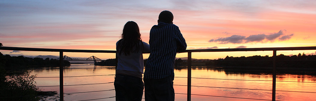 Sunset from Dunfuinary Cottage