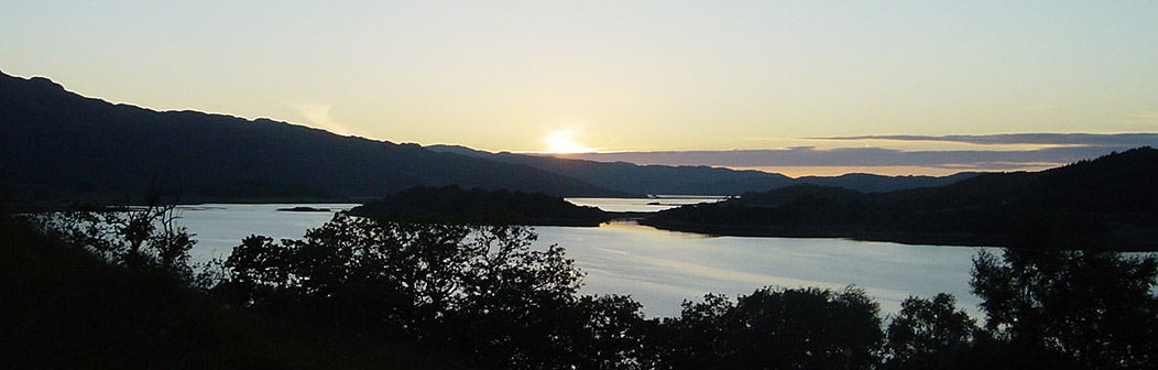 Sunset from Achleek Cottage