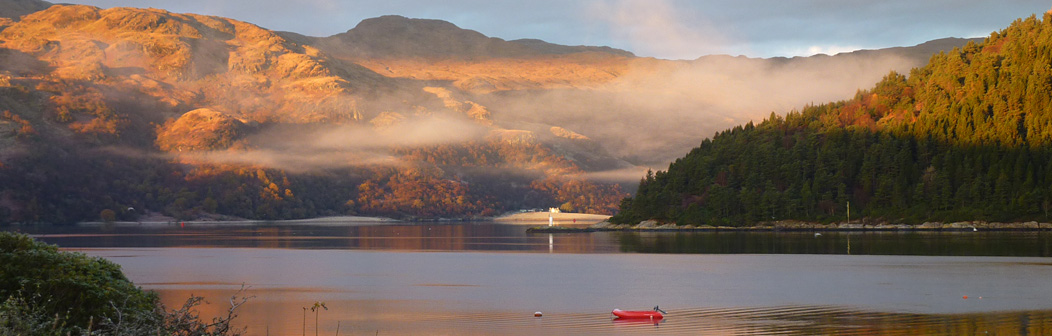 View from The Croft Loch Long