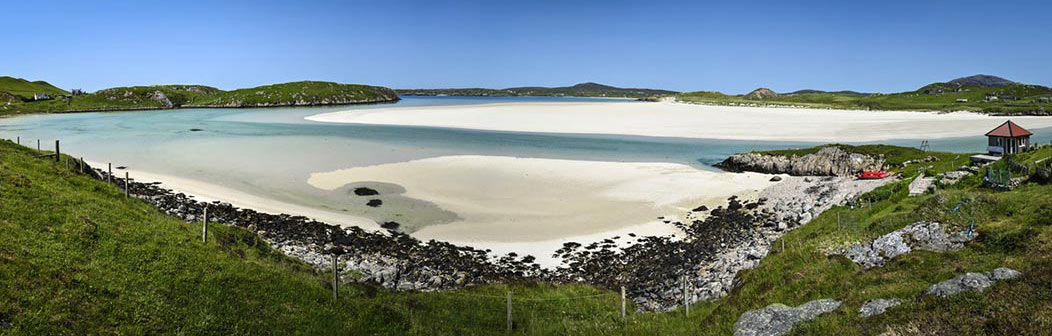 View from Carnish Cabins, Uig Sands