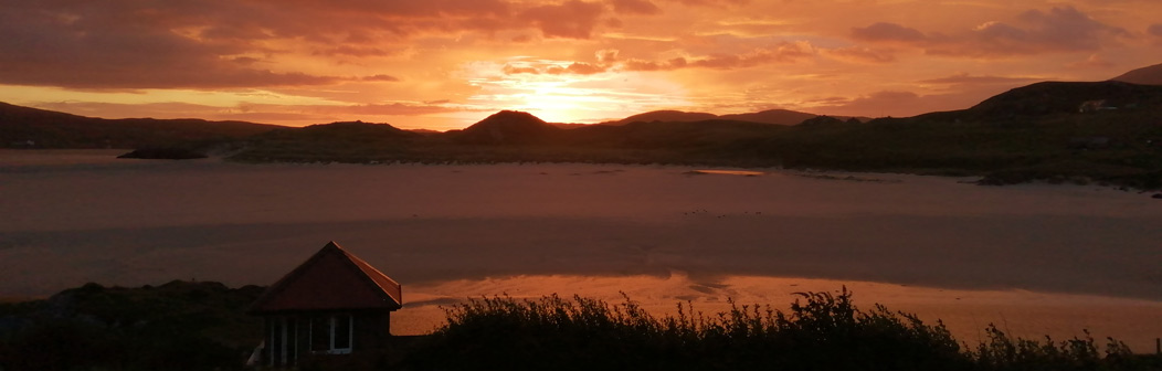 Sunset from Carnish over Uig Sands