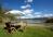 Patio area overlooking the Loch