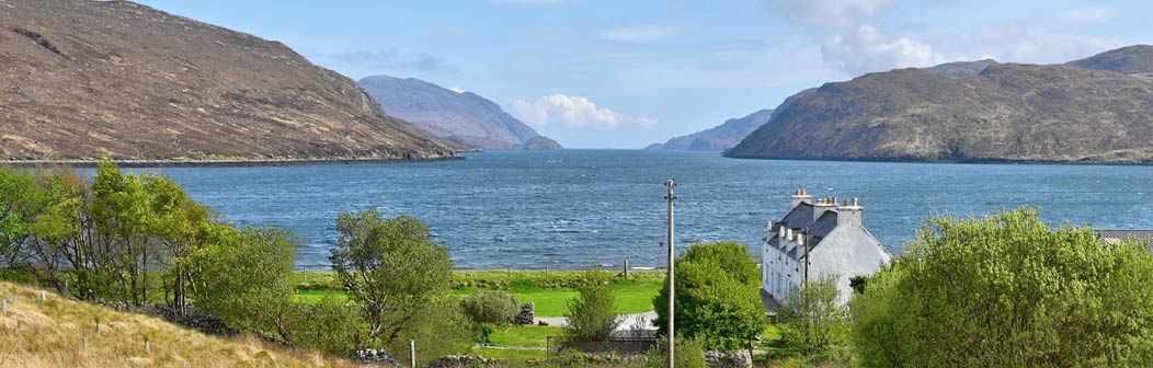 View over Tarbert Cottage