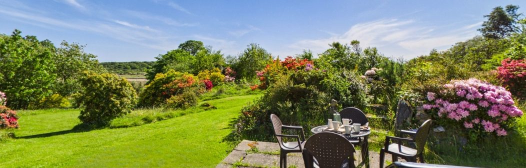 Garden view from Garden Cottage, Carse Estate