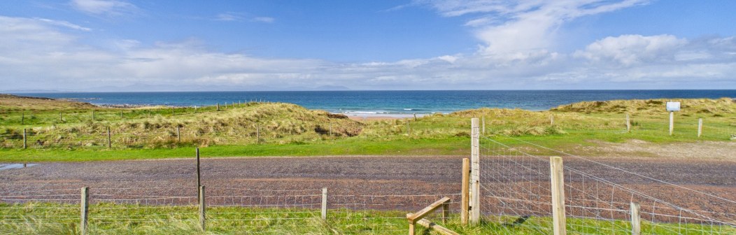 View from The Croft at Opinan Beach